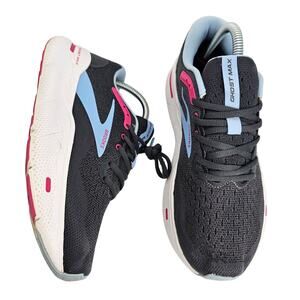 Brooks Ghost Max Ebony Open Air Lilac Womens 8 Wide D Running Shoes